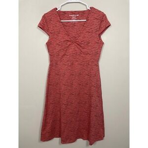 Toad&Co Rosemarie Dress In Pink Print Size Small Outdoor Casual Granola Girl